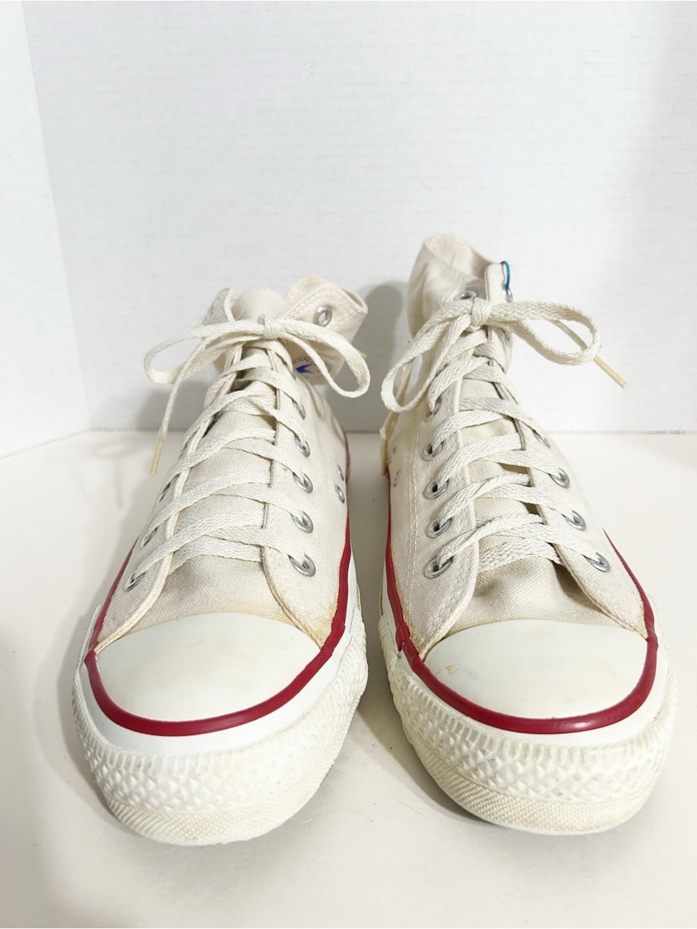 Converse Chuck Taylor All Star High-Top Sneakers – Off-White Canvas – Size 10 - Picture 5 of 10